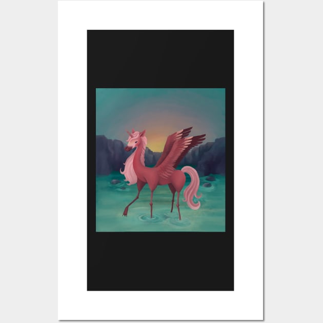 Flaminicorn Wall Art by AliceQuinn